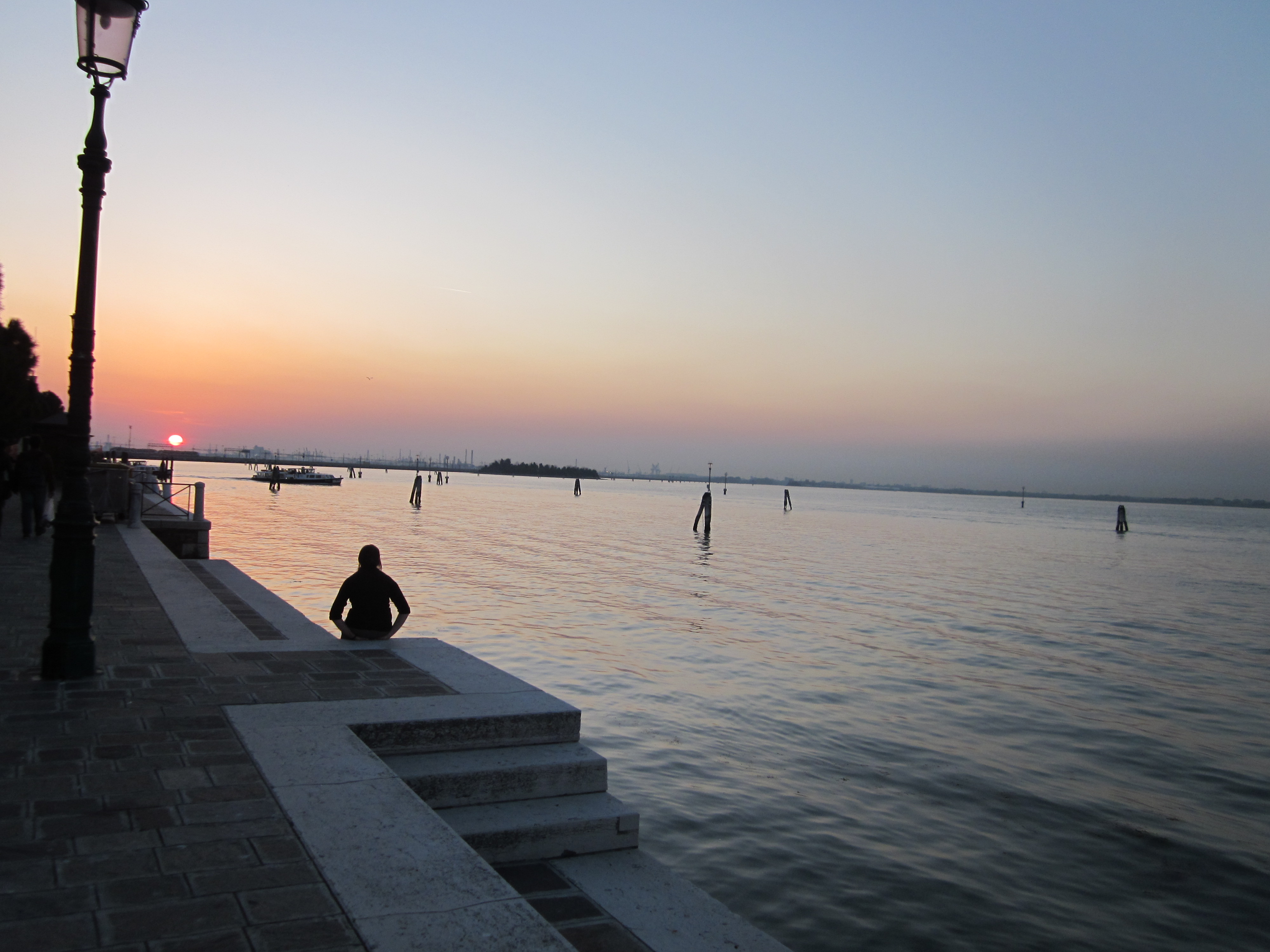 Sunset Over the Lagoon