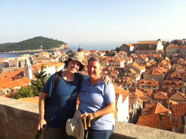 Shoshi and I on the walls of Dubrovnik 